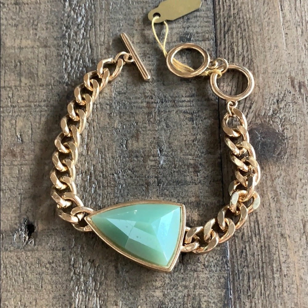 Turquoise stone gold bracelet ✨